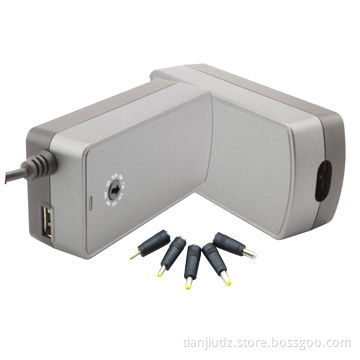 40W Manual Adjustable Multiple Laptop Battery Charger with USB, 5V/1A